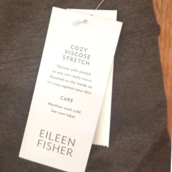 Eileen Fisher Med Cozy Viscose Stretch Cropped Pants NWT - Picture 7 of 7